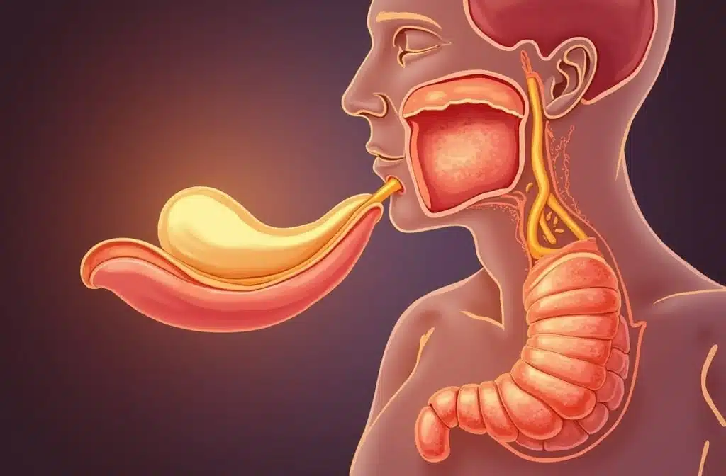 The Smooth Food Pass Through The Esophagus Res
